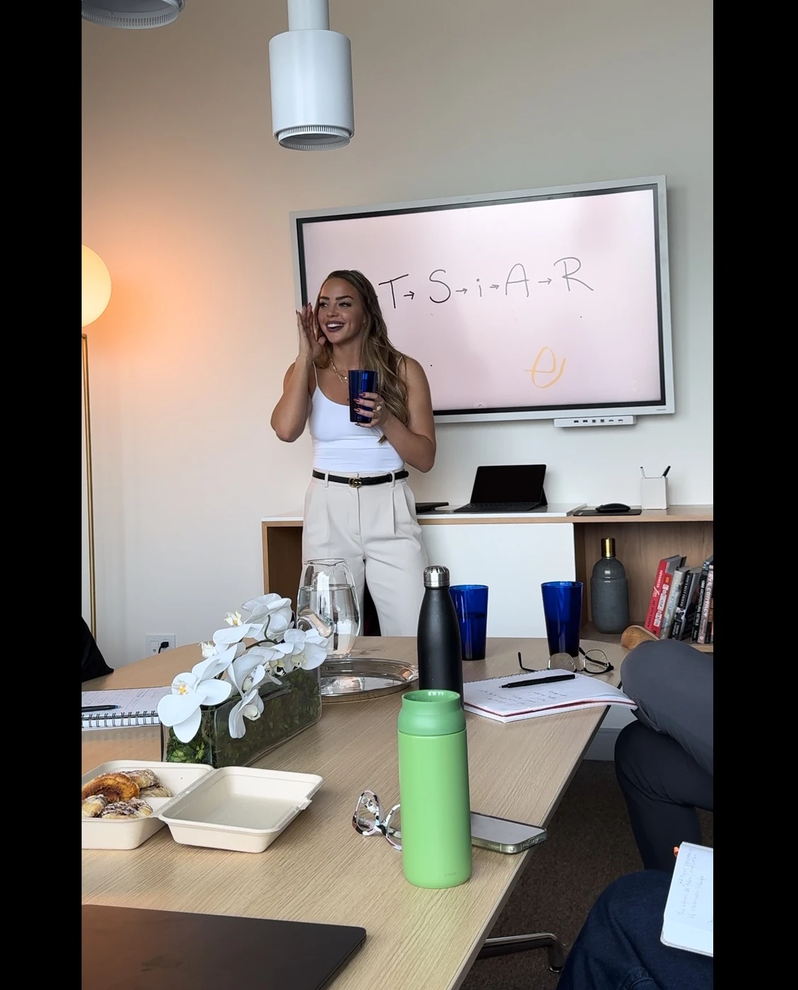 Danya facilitating an intimate group